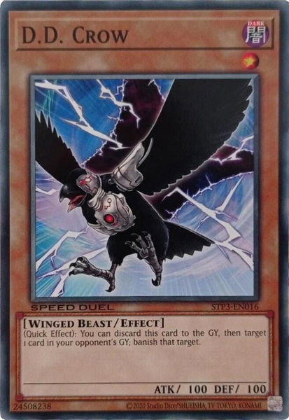 D.D. Crow trading card from Speed Duel: Tournament Pack 3 D.D. Crow - Speed Duel: Tournament Pack 3 YuGiOh trading card