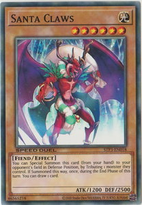 Santa Claws - Speed Duel: Tournament Pack 3 (STP3) #STP3-EN018 - Common / Short Print YuGiOh Trading Card