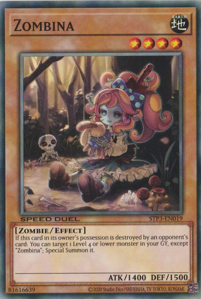 Zombina - Speed Duel: Tournament Pack 3 YuGiOh trading card