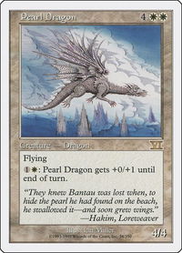 Pearl Dragon - Classic Sixth Edition (6ED) #34 - Rare Magic: The Gathering Trading Card