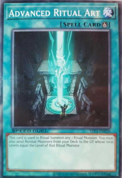Advanced Ritual Art trading card from Speed Duel: Tournament Pack 3 Advanced Ritual Art - Speed Duel: Tournament Pack 3 YuGiOh trading card
