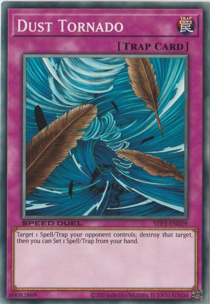Dust Tornado trading card from Speed Duel: Tournament Pack 3 Dust Tornado - Speed Duel: Tournament Pack 3 YuGiOh trading card