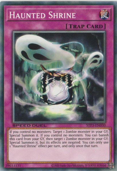 Haunted Shrine trading card from Speed Duel: Tournament Pack 3 Haunted Shrine - Speed Duel: Tournament Pack 3 YuGiOh trading card