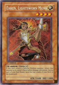 Ehren, Lightsworn Monk - Light of Destruction (LODT) #LODT-EN082 - Secret Rare YuGiOh Trading Card