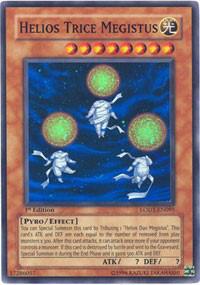 Helios Trice Megistus - Light of Destruction YuGiOh trading card