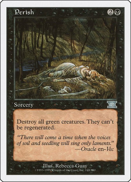 Perish - Classic Sixth Edition Magic: The Gathering trading card