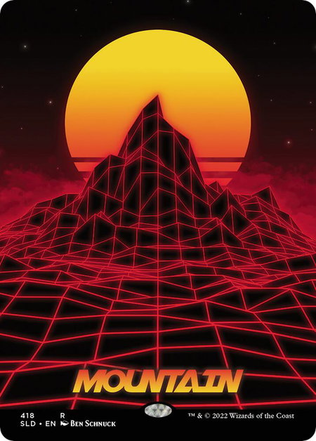Mountain (418) - Secret Lair Drop Series Magic: The Gathering trading card