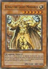 Kuraz the Light Monarch - Light of Destruction (LODT) #LODT-ENSE1 - Super Rare YuGiOh Trading Card