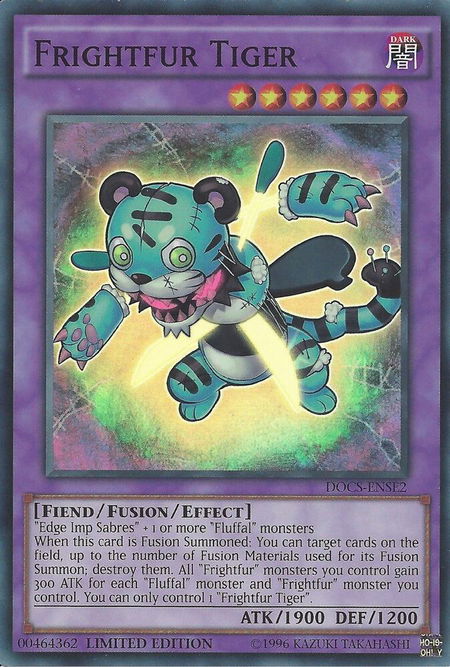 Frightfur Tiger - Dimension of Chaos YuGiOh trading card