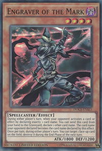Engraver of the Mark - Dimension of Chaos (DOCS) #DOCS-ENSE3 - Super Rare YuGiOh Trading Card