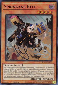 Springans Kitt - Structure Deck: Albaz Strike (SDAZ) #SDAZ-EN002 - Ultra Rare YuGiOh Trading Card