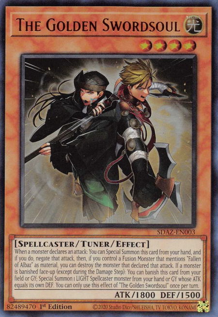 The Golden Swordsoul - Structure Deck: Albaz Strike YuGiOh trading card