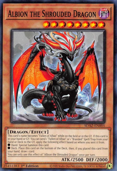 Albion the Shrouded Dragon - Structure Deck: Albaz Strike YuGiOh trading card