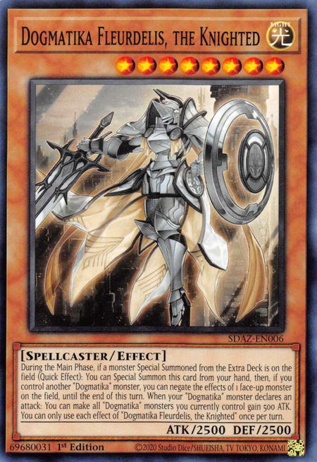 Dogmatika Fleurdelis, the Knighted - Structure Deck: Albaz Strike YuGiOh trading card