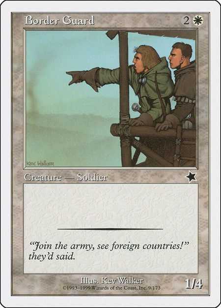 Border Guard - Starter 1999 Magic: The Gathering trading card
