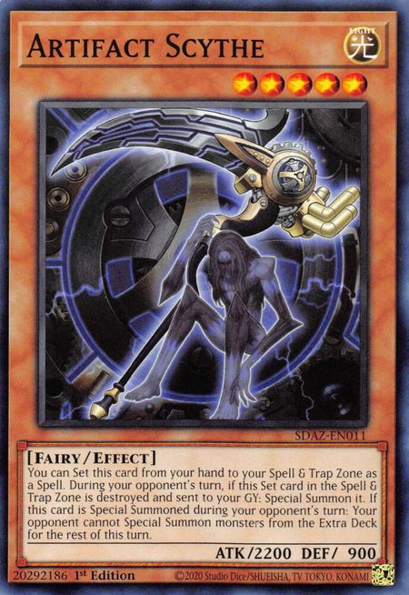 Artifact Scythe - Structure Deck: Albaz Strike YuGiOh trading card