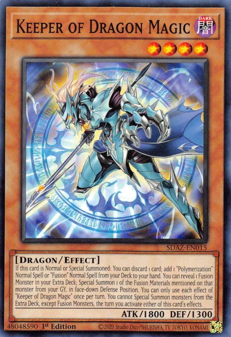 Keeper of Dragon Magic - Structure Deck: Albaz Strike YuGiOh trading card
