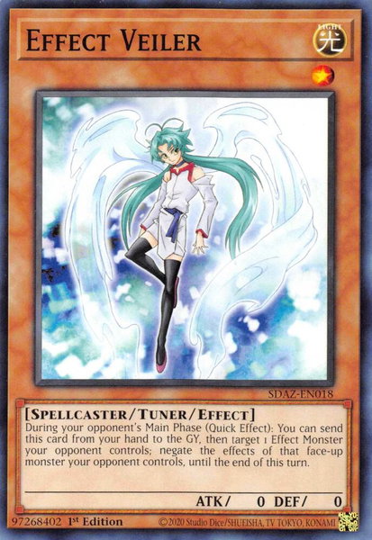 Effect Veiler trading card from Structure Deck: Albaz Strike Effect Veiler - Structure Deck: Albaz Strike YuGiOh trading card
