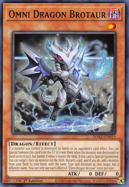 Omni Dragon Brotaur trading card from Structure Deck: Albaz Strike Omni Dragon Brotaur - Structure Deck: Albaz Strike YuGiOh trading card