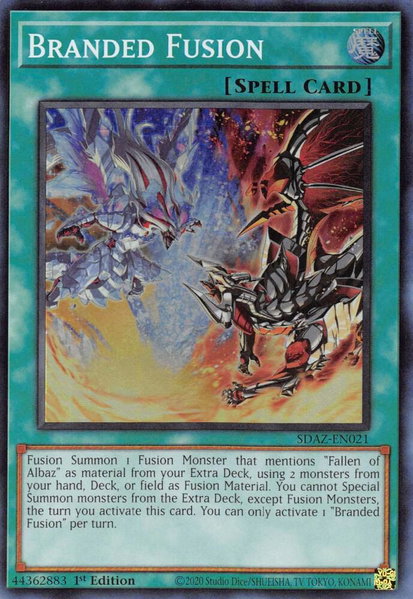 Branded Fusion trading card from Structure Deck: Albaz Strike Branded Fusion - Structure Deck: Albaz Strike YuGiOh trading card