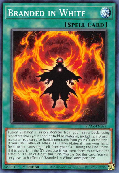 Branded in White trading card from Structure Deck: Albaz Strike Branded in White - Structure Deck: Albaz Strike YuGiOh trading card