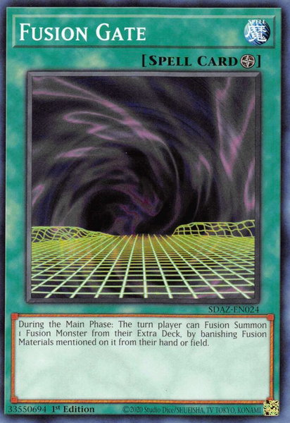 Fusion Gate trading card from Structure Deck: Albaz Strike Fusion Gate - Structure Deck: Albaz Strike YuGiOh trading card