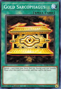 Gold Sarcophagus - Structure Deck: Albaz Strike (SDAZ) #SDAZ-EN027 - Common / Short Print YuGiOh Trading Card