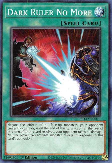 Dark Ruler No More - Structure Deck: Albaz Strike YuGiOh trading card