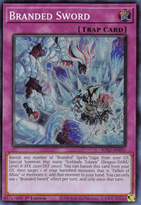 Branded Sword - Structure Deck: Albaz Strike YuGiOh trading card