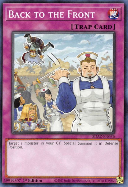 Back to the Front trading card from Structure Deck: Albaz Strike Back to the Front - Structure Deck: Albaz Strike YuGiOh trading card
