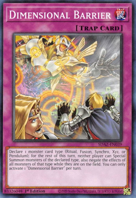 Dimensional Barrier - Structure Deck: Albaz Strike YuGiOh trading card