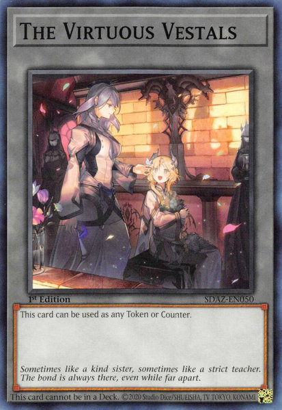 The Virtuous Vestals trading card from Structure Deck: Albaz Strike The Virtuous Vestals - Structure Deck: Albaz Strike YuGiOh trading card