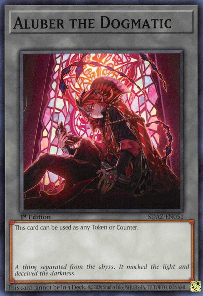 Aluber the Dogmatic trading card from Structure Deck: Albaz Strike Aluber the Dogmatic - Structure Deck: Albaz Strike YuGiOh trading card