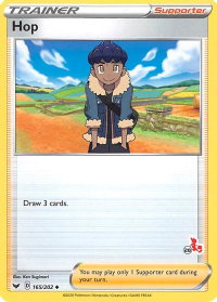 Hop - 165/202 (#28 Cinderace Stamped) - Battle Academy 2022 (BA22) #165/202 - Promo Pokémon Trading Card