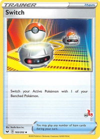 Switch - 183/202 (#40 Cinderace Stamped) - Battle Academy 2022 (BA22) #183/202 - Promo Pokémon Trading Card