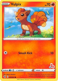 Vulpix - 029/264 (#13 Cinderace Stamped) - Battle Academy 2022 (BA22) #029/264 - Promo Pokémon Trading Card