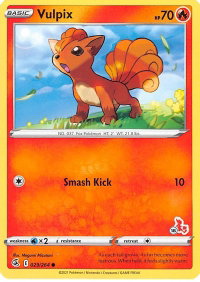 Vulpix - 029/264 (#18 Cinderace Stamped) - Battle Academy 2022 (BA22) #029/264 - Promo Pokémon Trading Card