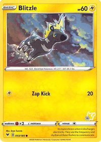 Blitzle - 053/185 (#15 Pikachu Stamped) - Battle Academy 2022 (BA22) #053/185 - Promo Pokémon Trading Card
