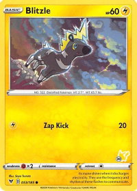 Blitzle - 053/185 (#30 Pikachu Stamped) - Battle Academy 2022 (BA22) #053/185 - Promo Pokémon Trading Card