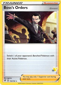 Boss's Orders - 154/192 (#44 Pikachu Stamped) - Battle Academy 2022 (BA22) #154/192 - Promo Pokémon Trading Card