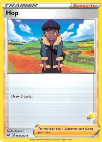 Hop - 165/202 (#54 Pikachu Stamped) - Battle Academy 2022 (BA22) #165/202 - Promo Pokémon Trading Card