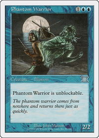 Phantom Warrior - Classic Sixth Edition (6ED) #85 - Uncommon Magic: The Gathering Trading Card