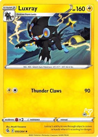 Luxray - 096/264 (#47 Pikachu Stamped) - Battle Academy 2022 (BA22) #093/264 - Promo Pokémon Trading Card