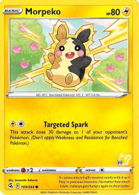 Morpeko - 109/264 (#23 Pikachu Stamped) - Battle Academy 2022 (BA22) #109/264 - Promo Pokémon Trading Card