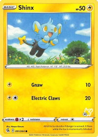 Shinx - 091/264 (#41 Pikachu Stamped) - Battle Academy 2022 (BA22) #091/264 - Promo Pokémon Trading Card