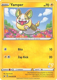 Yamper - 074/202 (#1 Pikachu Stamped) - Battle Academy 2022 (BA22) #074/202 - Promo Pokémon Trading Card