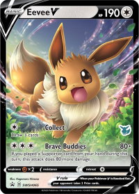 Eevee V - SWSH065 (Eevee Stamped) - Battle Academy 2022 (BA22) #SWSH065 - Promo Pokémon Trading Card