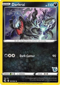 Darkrai - 167/264 (Eevee Stamped) - Battle Academy 2022 (BA22) #167/264 - Promo Pokémon Trading Card