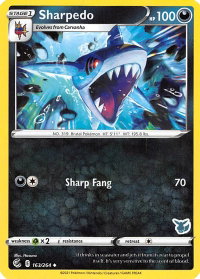 Sharpedo - 163/264 (Eevee Stamped) - Battle Academy 2022 (BA22) #163/264 - Promo Pokémon Trading Card