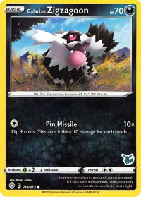 Galarian Zigzagoon - 035/073 (Eevee Stamped) - Battle Academy 2022 (BA22) #035/073 - Promo Pokémon Trading Card